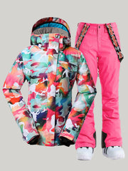 Ski Suits Camo Snowboard Jacket Pants Sets Ins Street