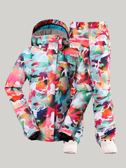 Ski Suits Camo Snowboard Jacket Pants Sets Ins Street