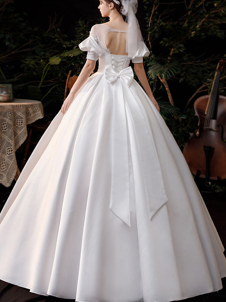 Simple and Super Fairy Dream French Hepburn Wedding Dress 2023-03-14 InsStreet