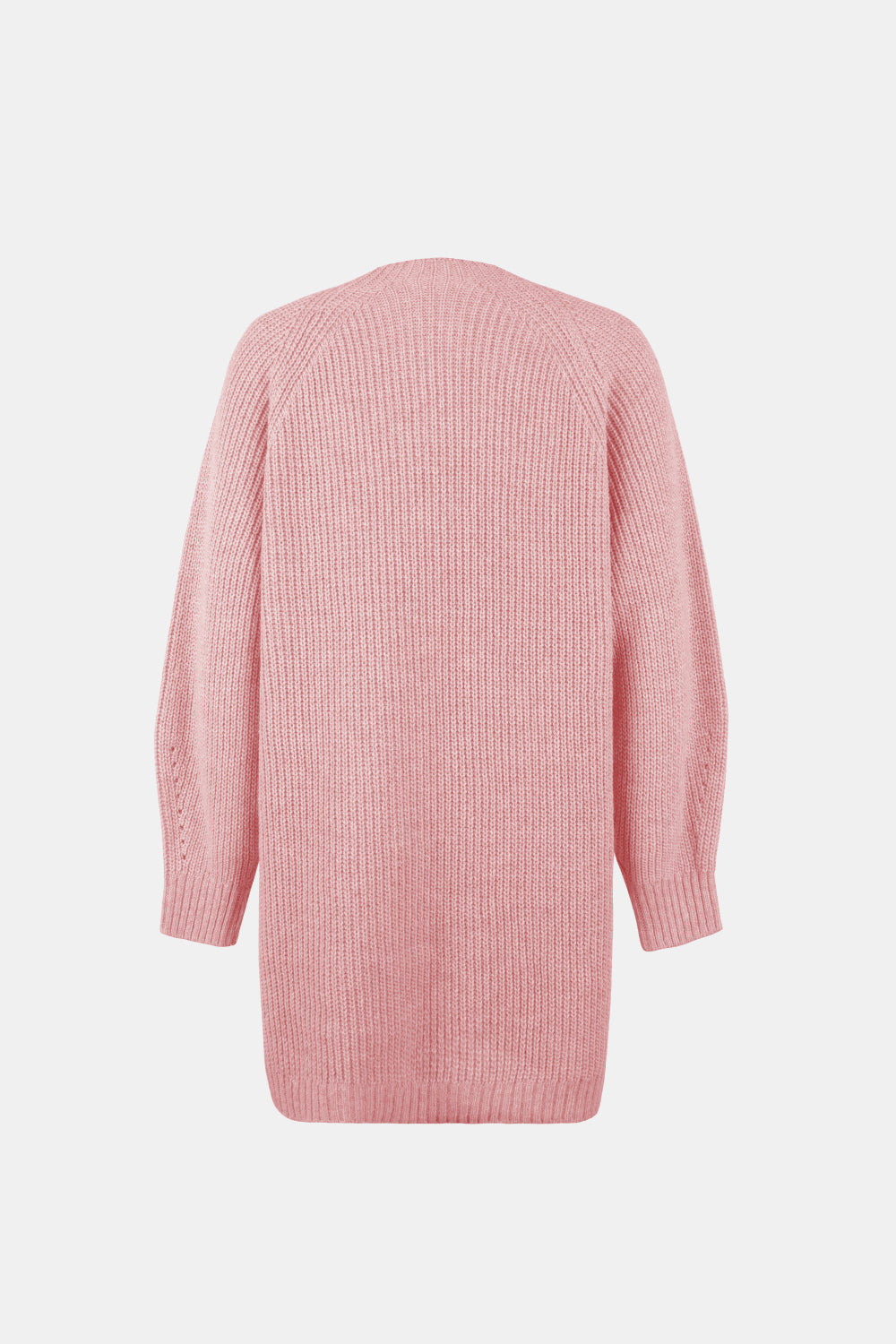 Lace-Up Balloon Sleeve Sweater Dress Ins Street