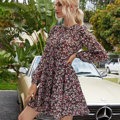 Brennan Floral Tiered Babydoll Dress Ins Street