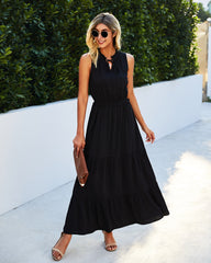 Kokomo Tiered Adjustable Maxi Dress - Black - FINAL SALE Ins Street