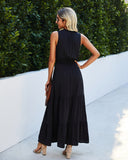 Kokomo Tiered Adjustable Maxi Dress - Black - FINAL SALE Ins Street