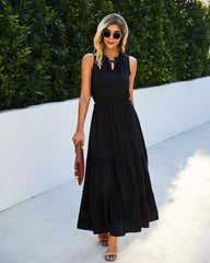 Kokomo Tiered Adjustable Maxi Dress - Black - FINAL SALE Ins Street