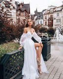 Can't Hurry Love Off The Shoulder Maxi Dress - Off White Ins Street