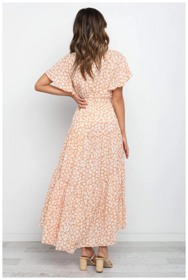 Floral  Maxi Dress - Marigold Ins Street