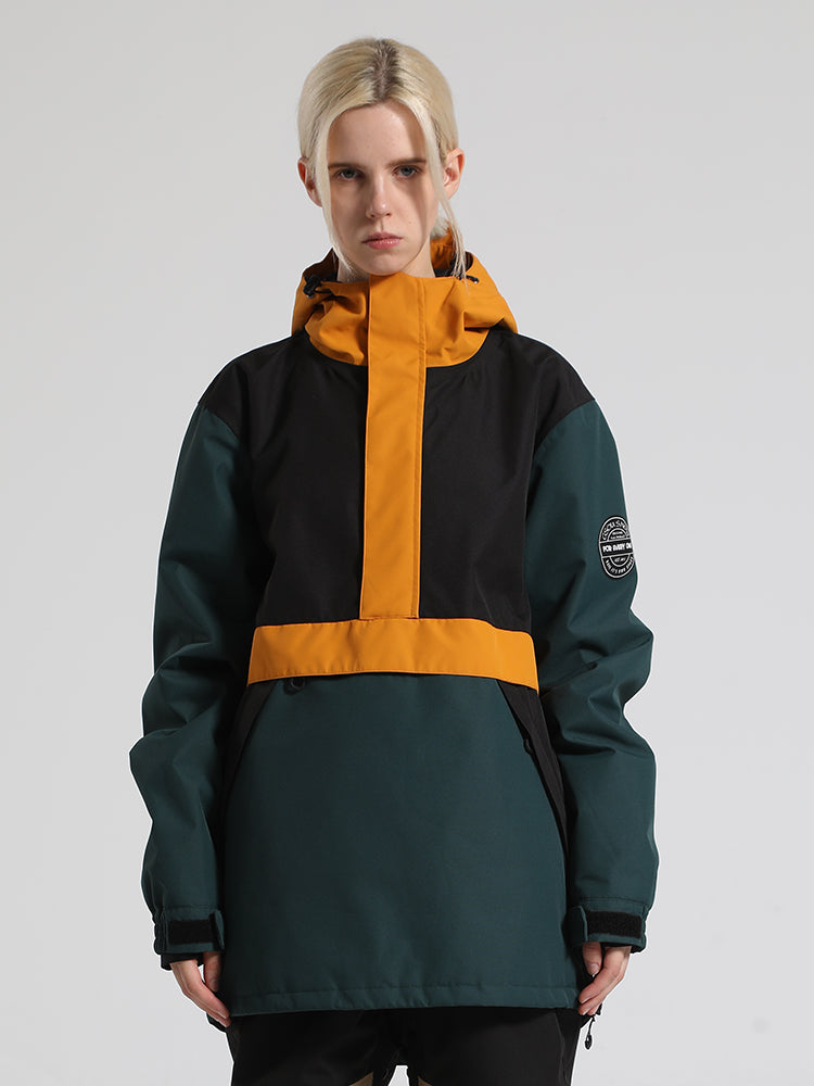 Colorblock Pullover Ski Jacket Ins Street