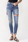Lovervet Juliana Full Size High Rise Distressed Skinny Jeans Ins Street