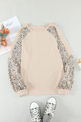 Leopard Raglan Sleeve Top Ins Street