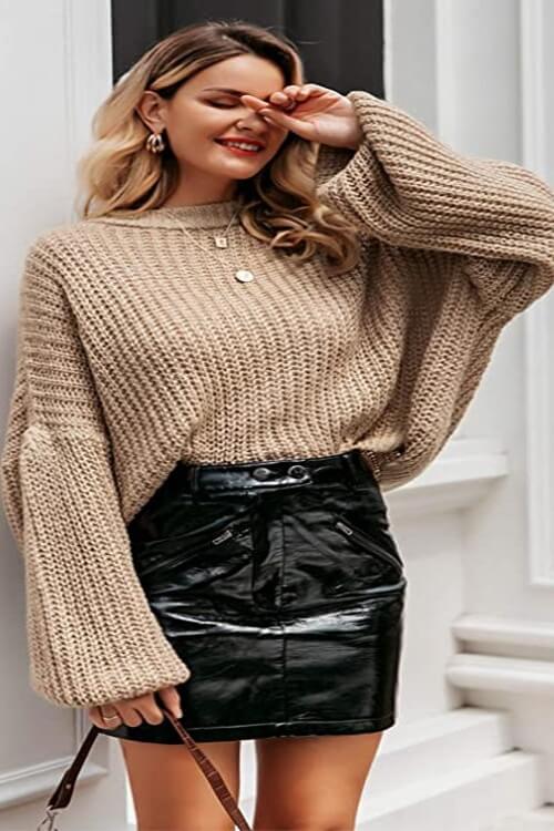 Fall Knit Loose Pullover Sweater Ins street