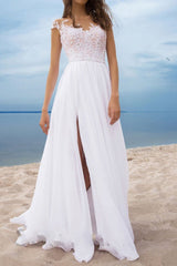 Patchwork Floor-Length Cap Sleeve High Waist Women's Dress Ins street