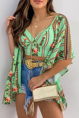 Fashion Vest Floral Print Women's Two Piece Sets Ins street