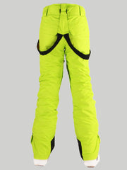 Thermal Warm High Waterproof Windproof Green Snowboard & Ski Pants Ins Street