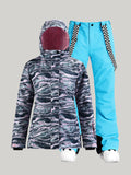 New Winter Snow Suit Single And Double Board Outdoor Mountaineering Waterproof Thick Warm Breathable Ski Suit Ins Street