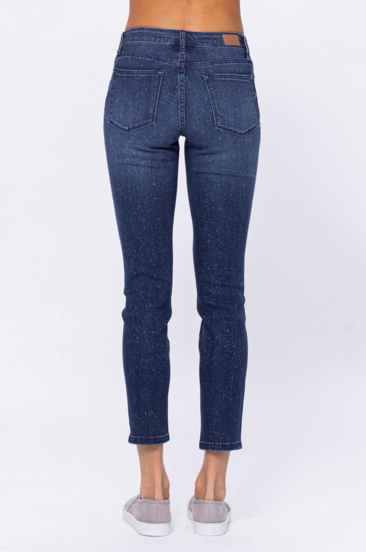 Spots Mid-Rise Mineral Wash Relaxed Jeans Ins Street