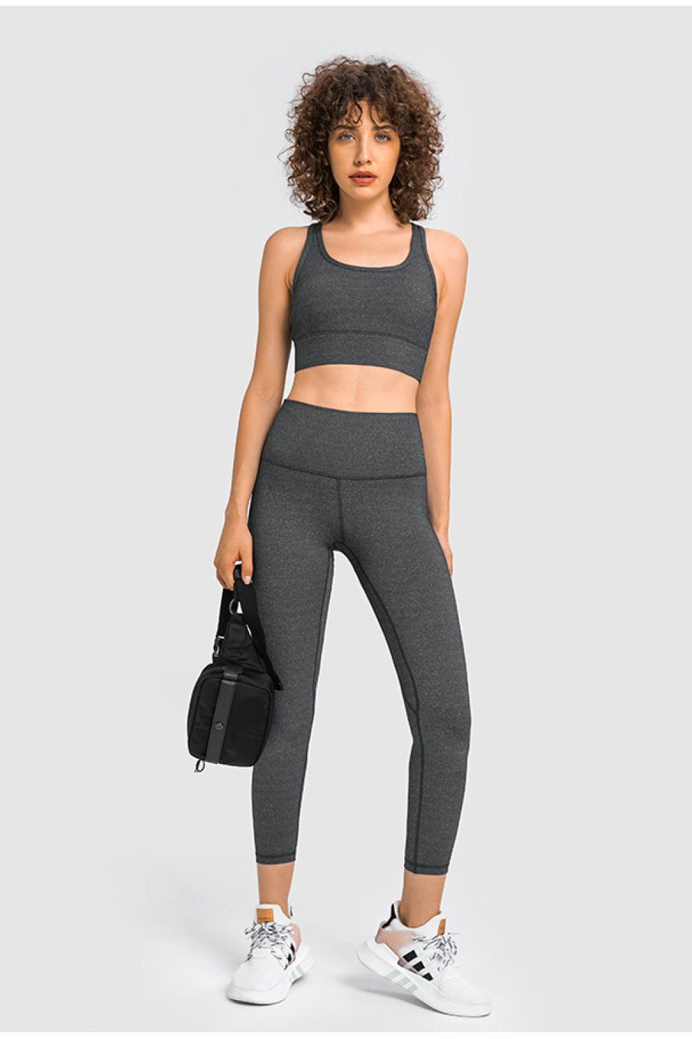 Mesh Panel Racerback Longline Sports Bra Ins Street