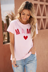 MAMA Heart Graphic Tee Ins Street