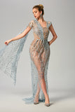 Lyna Split Sequin Maxi Dress - Silver Ins Street