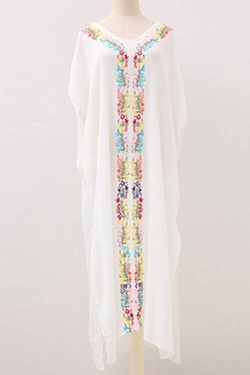 Bohemian Maxi Length Side Split Beach Dress Ins street