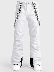 Highland Bib Snowboard & Ski White Pants Ins Street