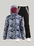 New Winter Snow Suit Single And Double Board Outdoor Mountaineering Waterproof Thick Warm Breathable Ski Suit