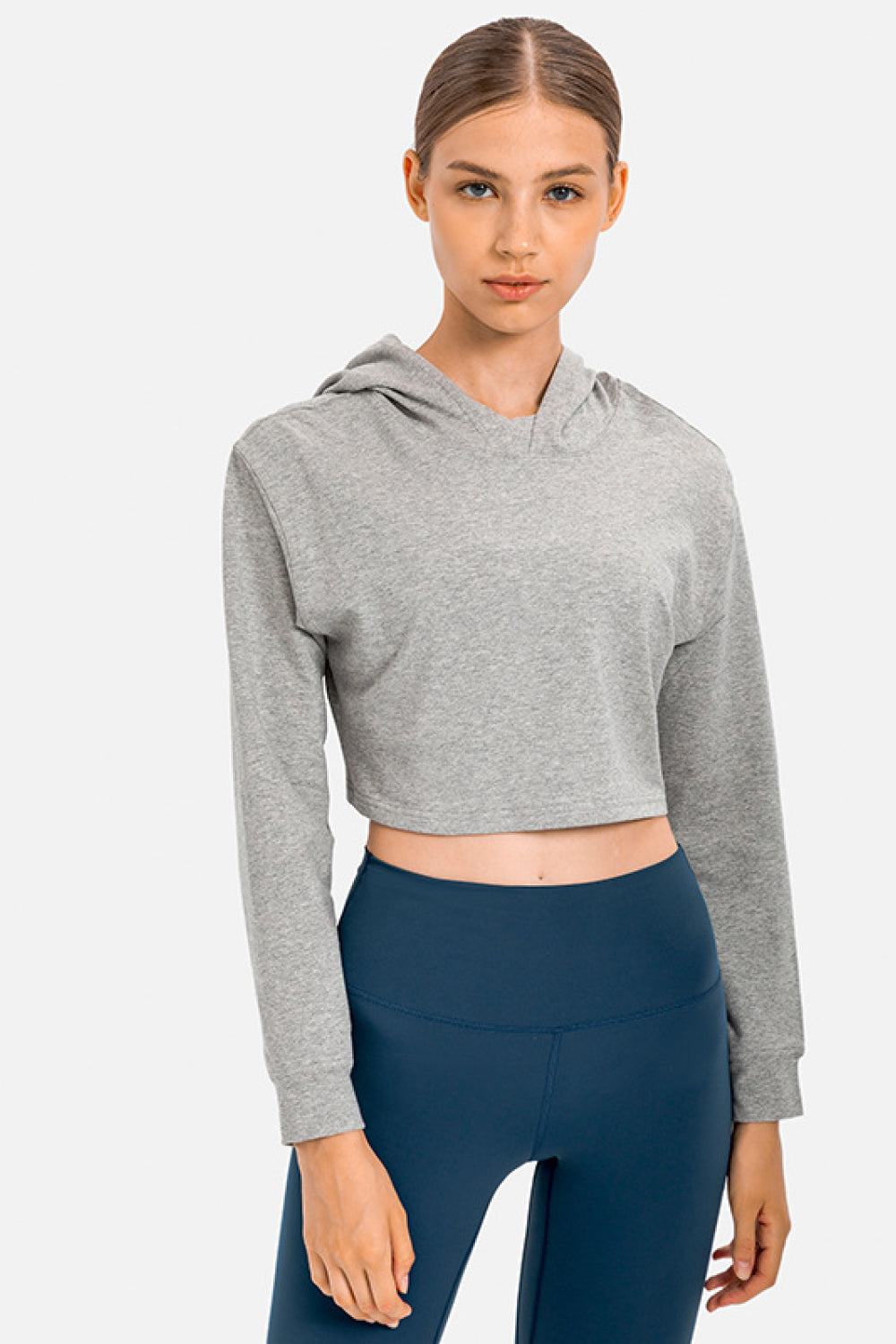 Long Sleeve Crop Hoodie Ins Street