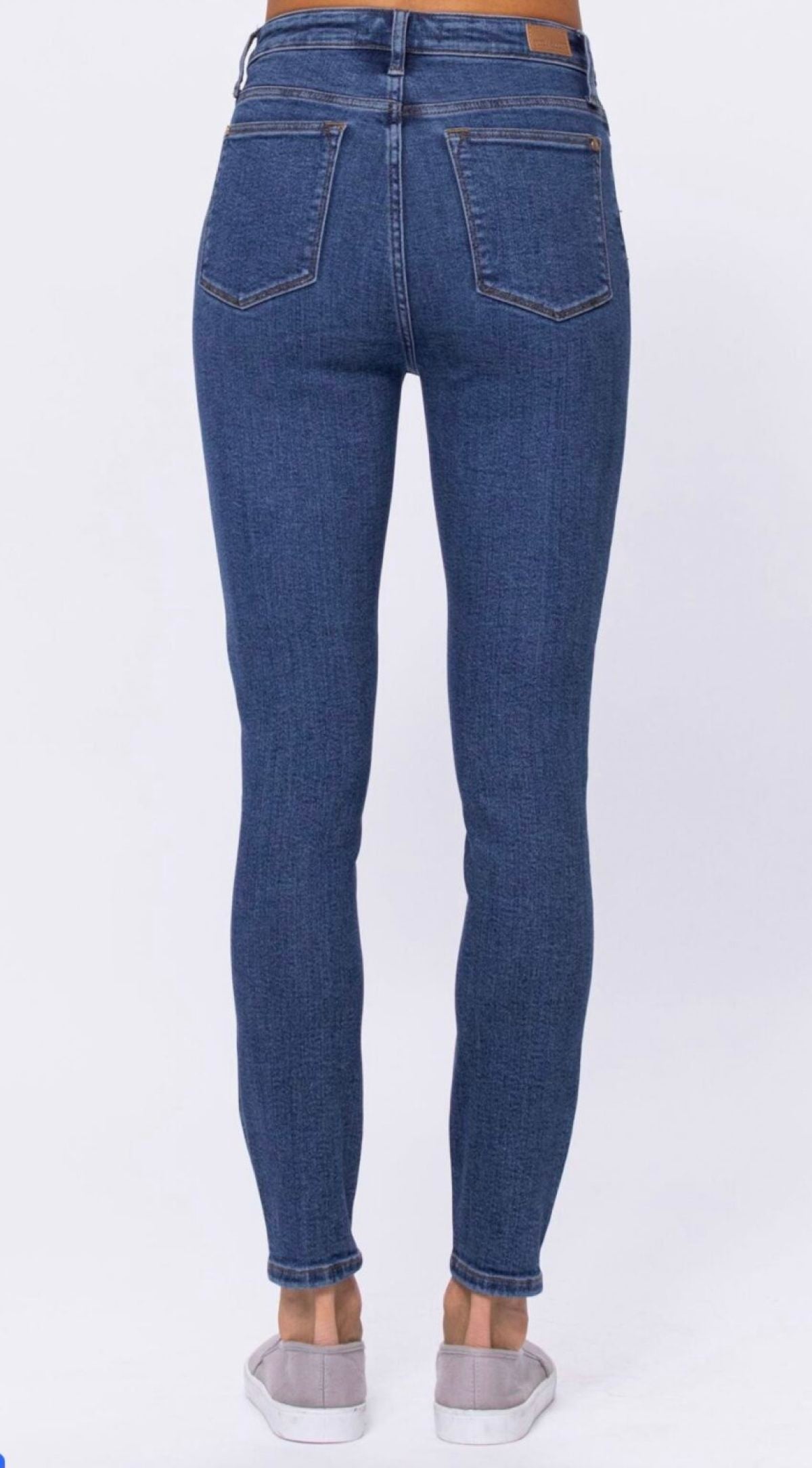 Stonewash High Rise Skinny Jeans Ins Street