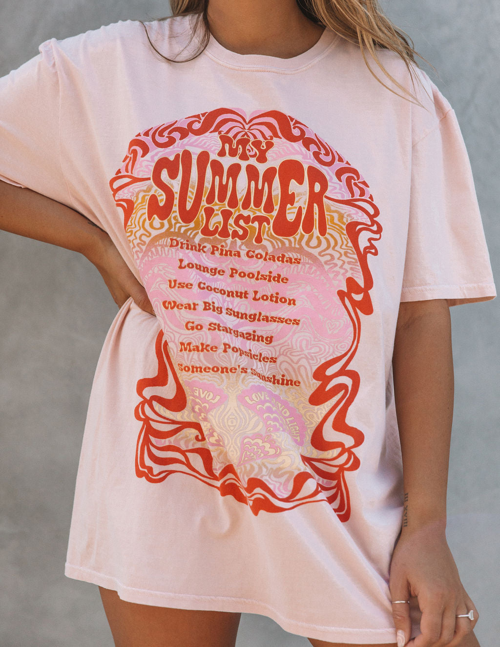 My Summer List Cotton Relaxed Tee Ins Street