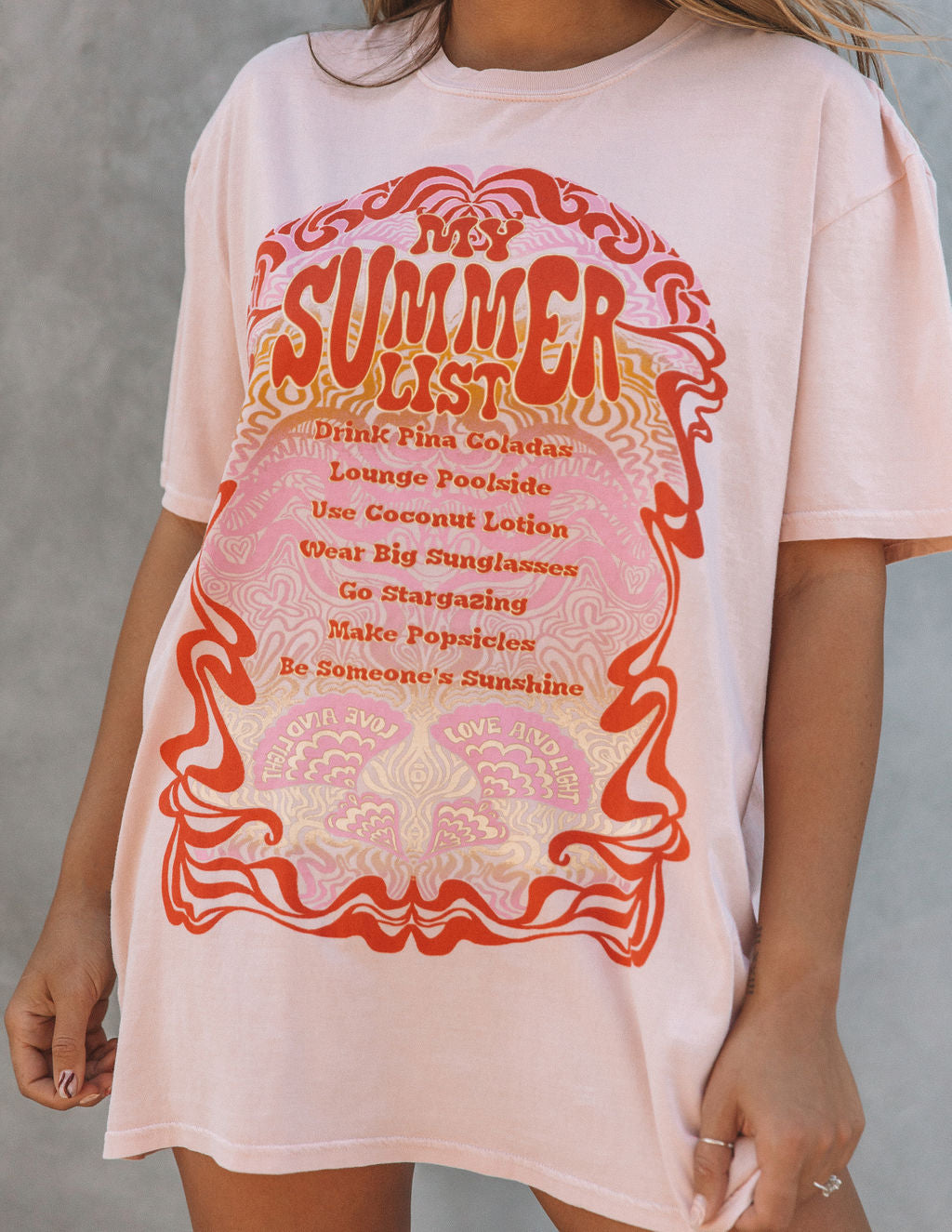 My Summer List Cotton Relaxed Tee Ins Street