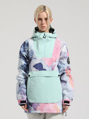 Colorblock Pullover Ski Jacket Ins Street