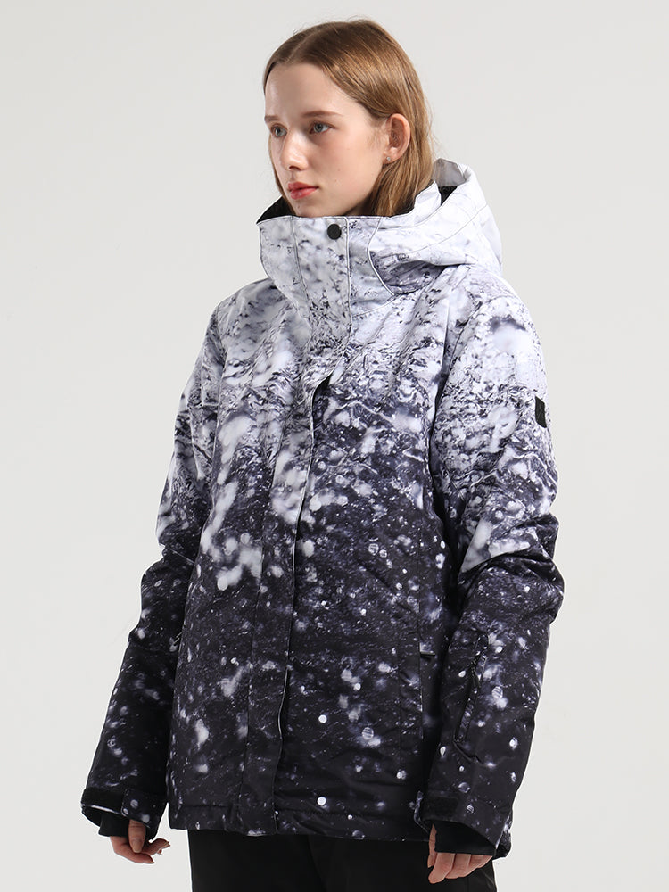 Water Drops Colorful Snowboard Ski Jackets Ins Street