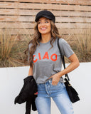 Red Ciao Cotton Blend Tee Ins Street