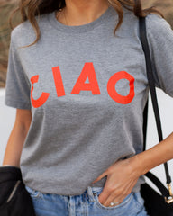 Red Ciao Cotton Blend Tee Ins Street