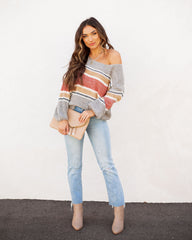 Guidance Cotton Blend Striped Sweater Ins Street