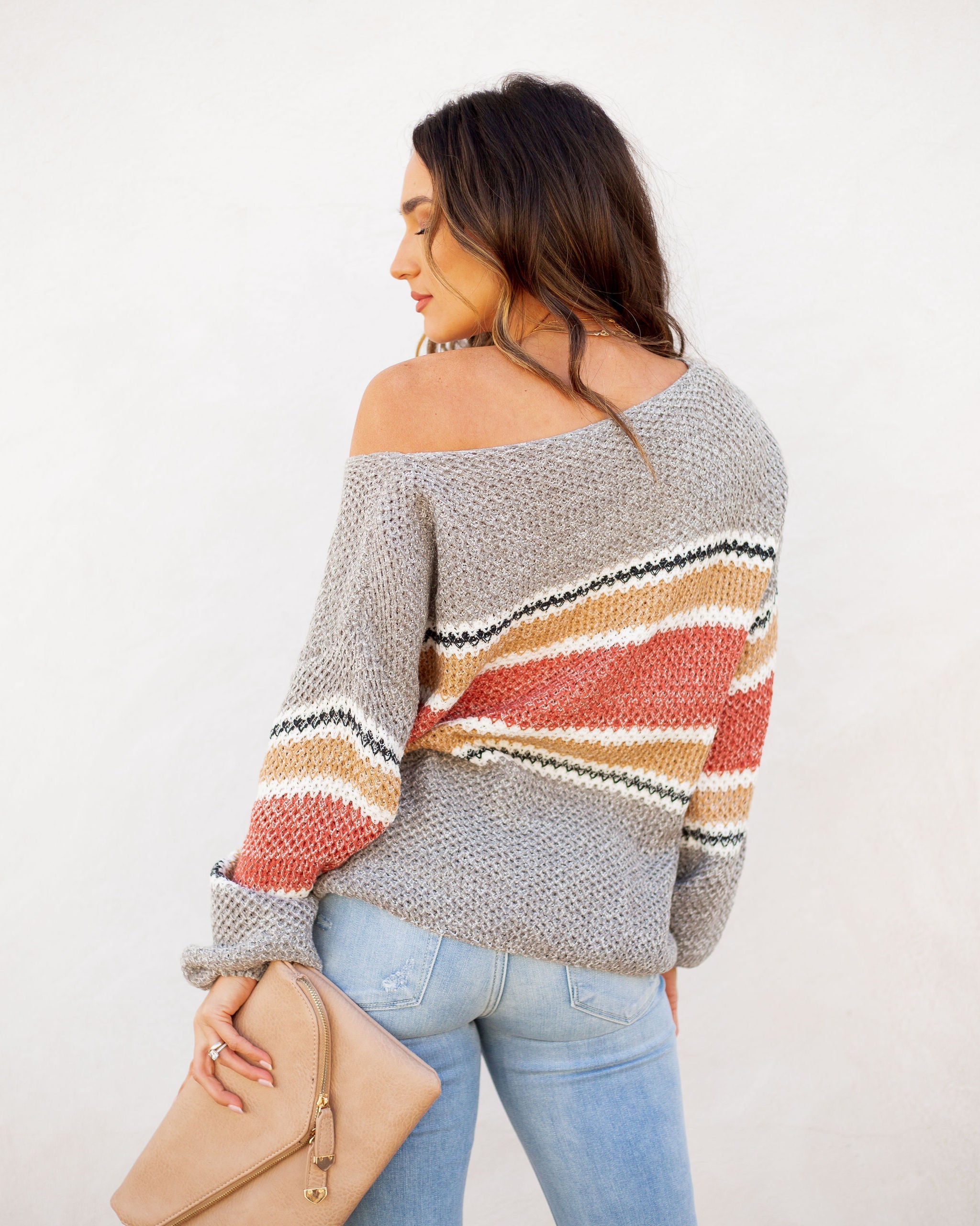 Guidance Cotton Blend Striped Sweater Ins Street