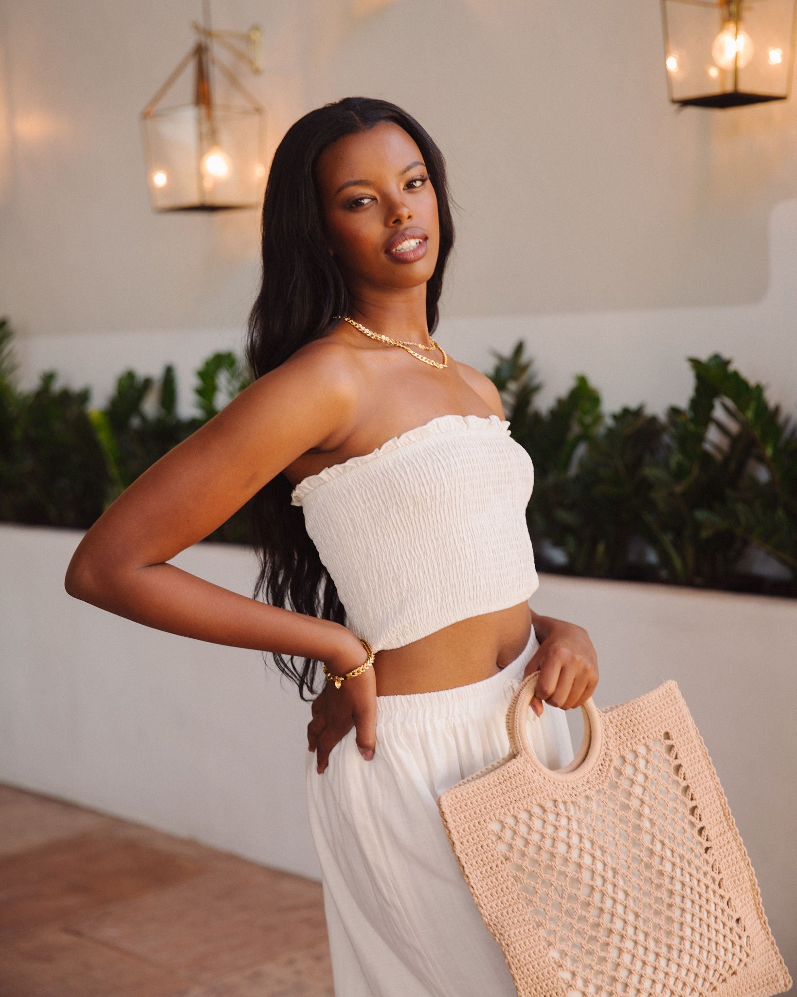 Off white tube top Clearance