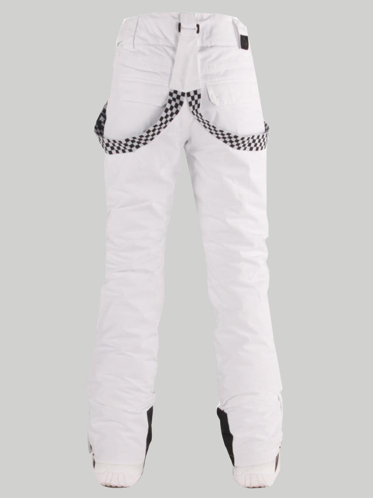 Highland Bib Snowboard & Ski White Pants Ins Street