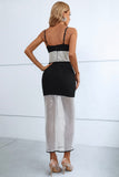 Piera V-Neckline Maxi Sequin Bandage Dress Ins Street