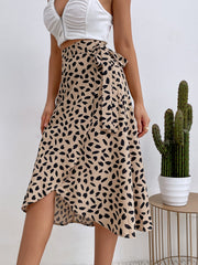 Temperament polka dot print split skirt trendy 2023-03-14 InsStreet