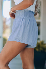 Paperbag Waist Gathered Detail Shorts Ins Street