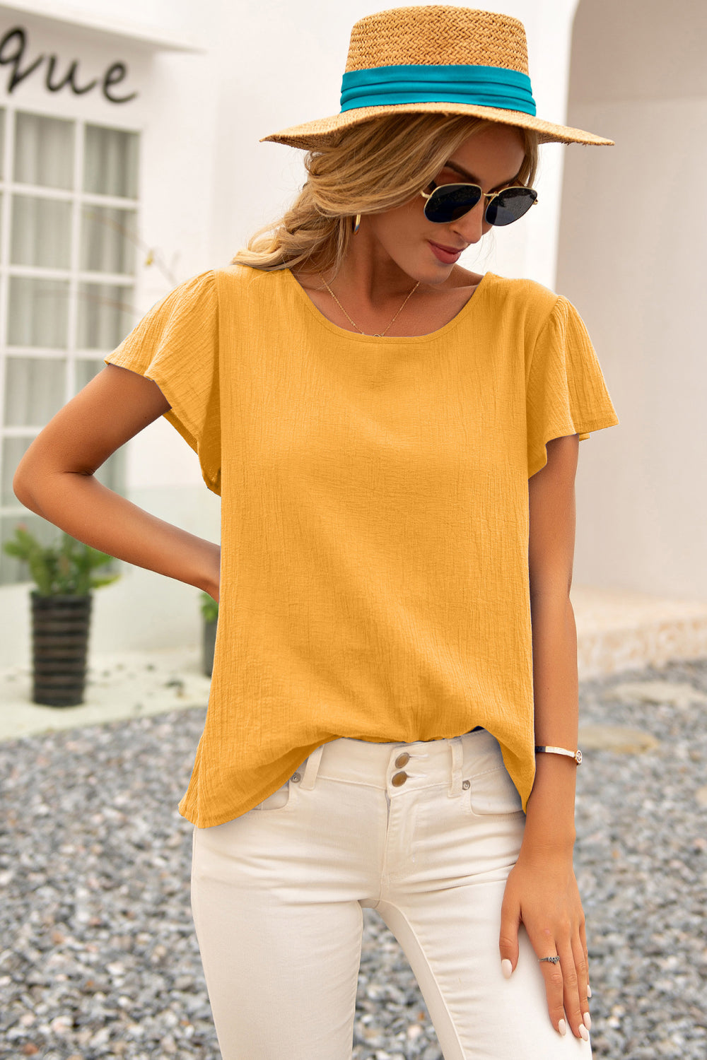 Knotted Cut Out Back Top Ins Street