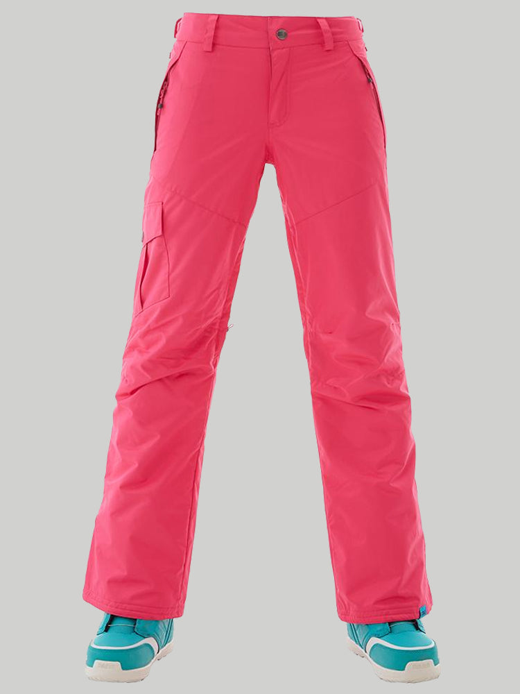 Thermal Warm High Waterproof Windproof Pink Ski Pants Snow Pants