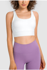 Mesh Panel Racerback Longline Sports Bra Ins Street