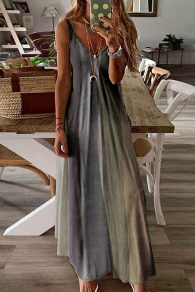 Floor Length Casual Patchwork Cute bohemian Dress Ins street