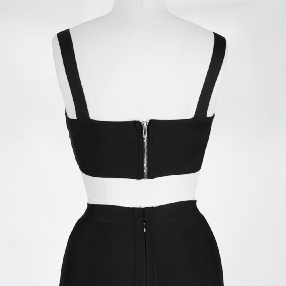 Strappy Sleeveless 2 Piece Over Knee Bandage Set Ins Street