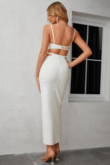 Skylynn Sexy Cutouts White Bandage Dress Ins Street