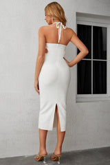 Phoenix Halter Rhinestone Bandage Evening Dress Ins Street