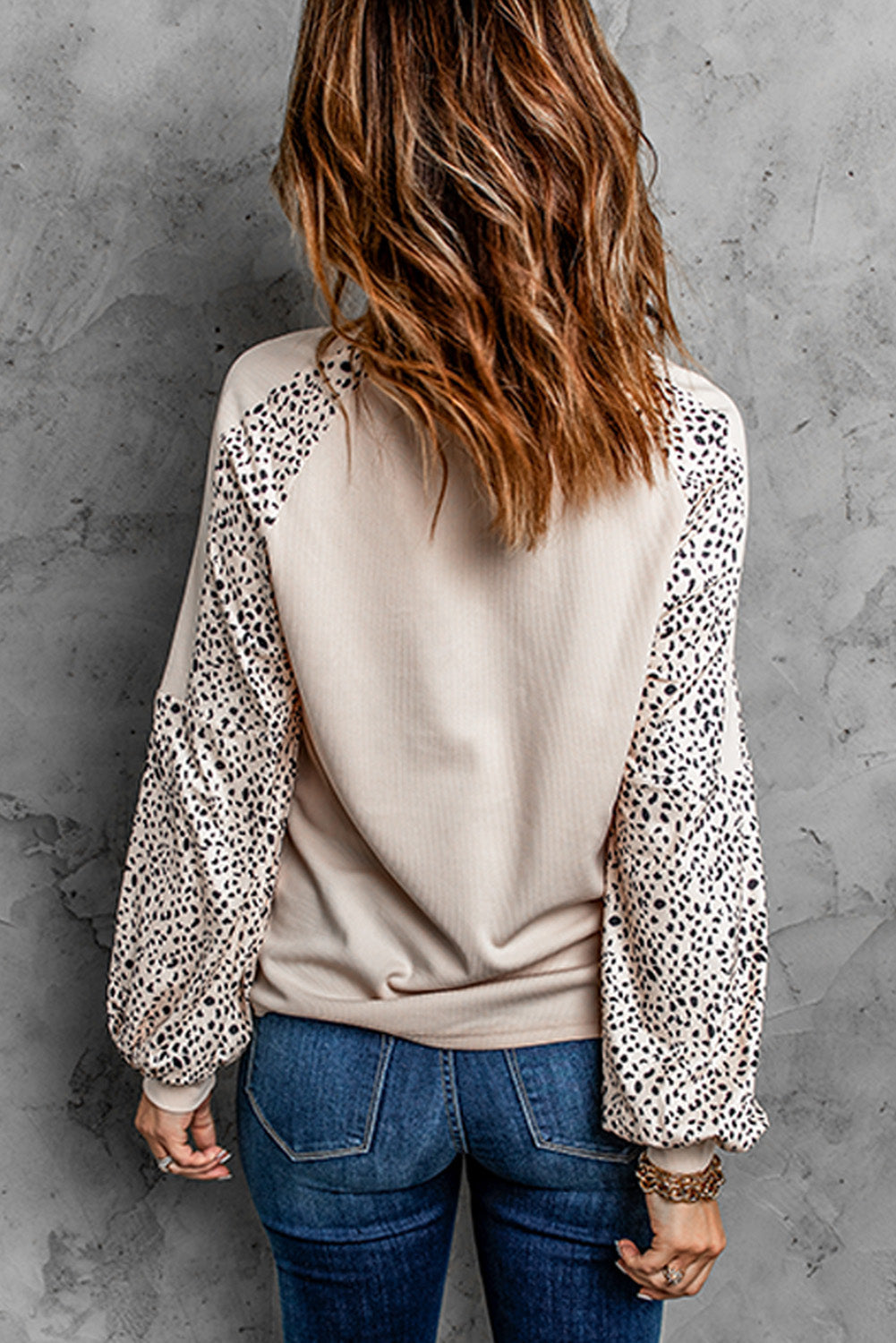 Leopard Raglan Sleeve Top Ins Street