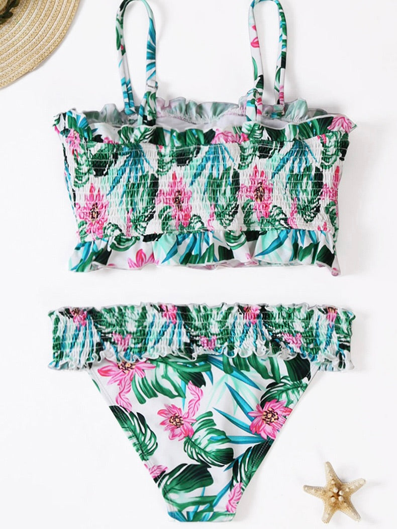 Strapless Halter Print Bikini Swimsuit 2023-03-14 InsStreet