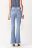 Lovervet Full Size Evie High Rise Fray Flare Jeans Ins Street